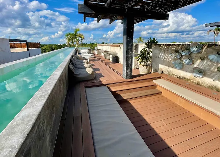 Black House - Stylish 3br In Aldea Zama With Rooftop Tulum Pueblo