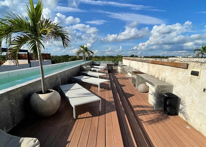 Black House - Stylish 3br In Aldea Zama With Rooftop Appartement